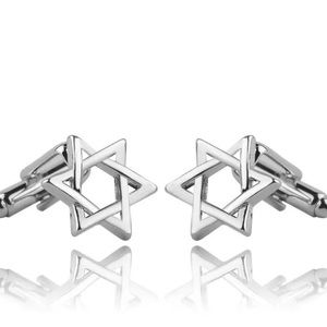 COPY - Stainless stell Star of David men’s cufflinks! Perfect gift!